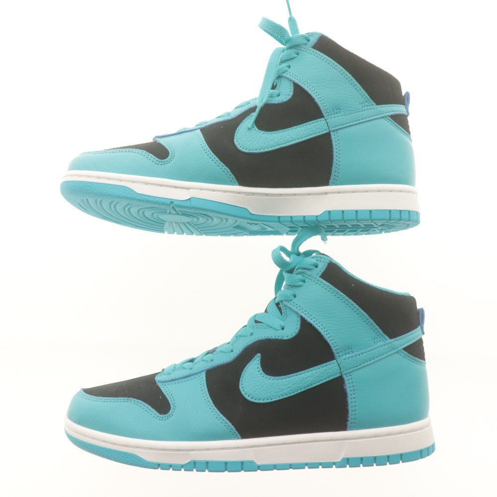 ■ ナイキ NIKE バイユー BY YOU スニーカー ダンク ハイ DJ7023-991 靴 メンズ 26.5 グリーンブルー系 未使用 箱付き