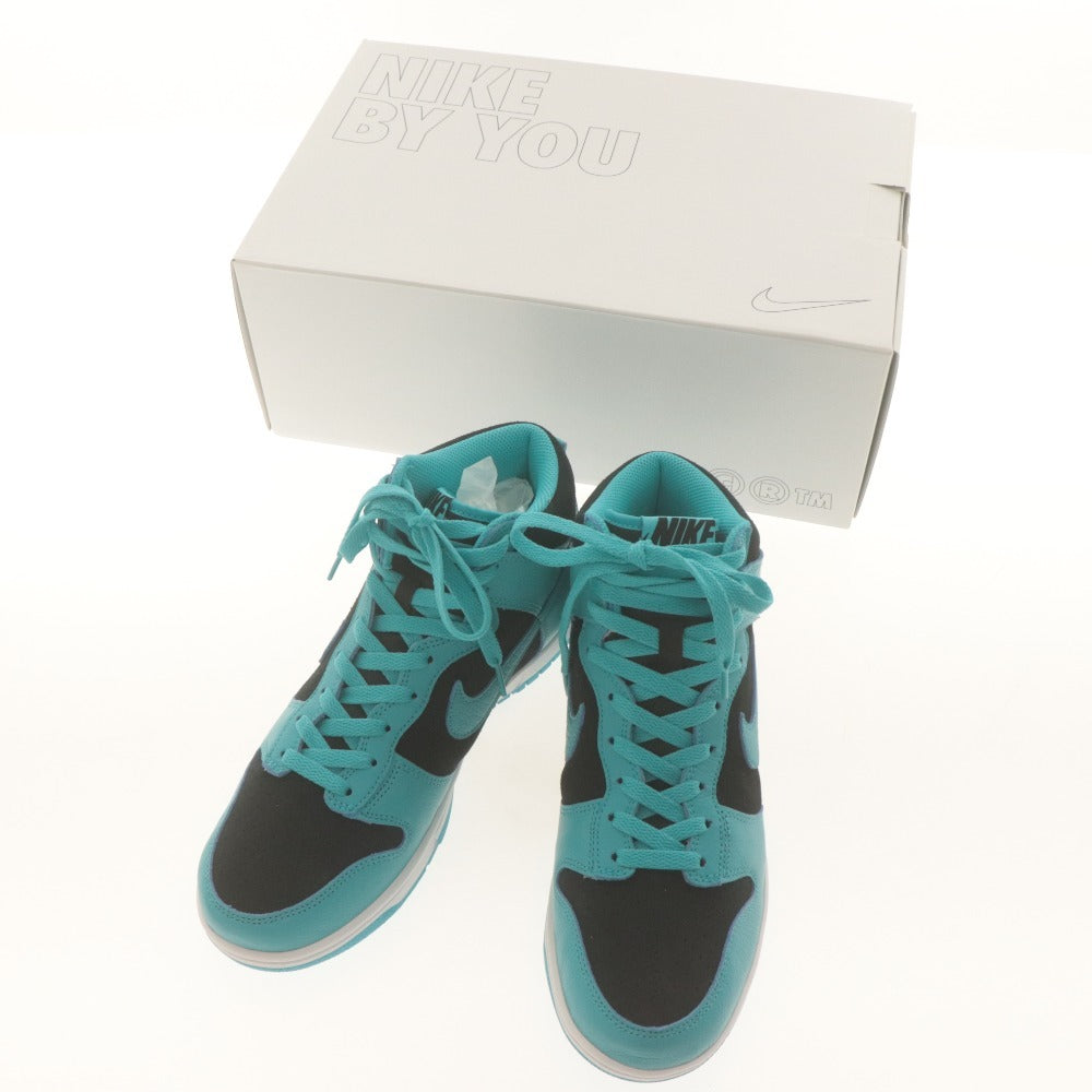 ■ ナイキ NIKE バイユー BY YOU スニーカー ダンク ハイ DJ7023-991 靴 メンズ 26.5 グリーンブルー系 未使用 箱付き
