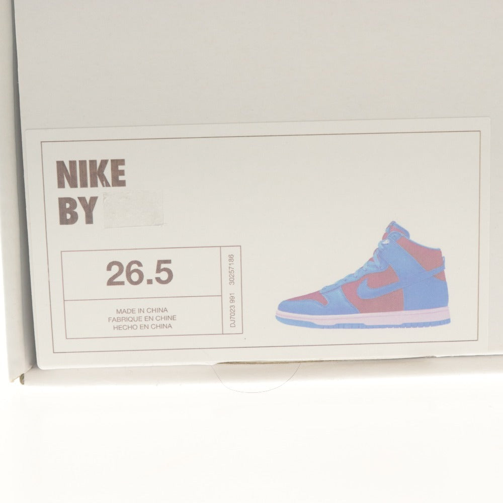 ■ ナイキ NIKE バイユー BY YOU スニーカー ダンク ハイ DJ7023-991 靴 メンズ 26.5 グリーンブルー系 未使用 箱付き