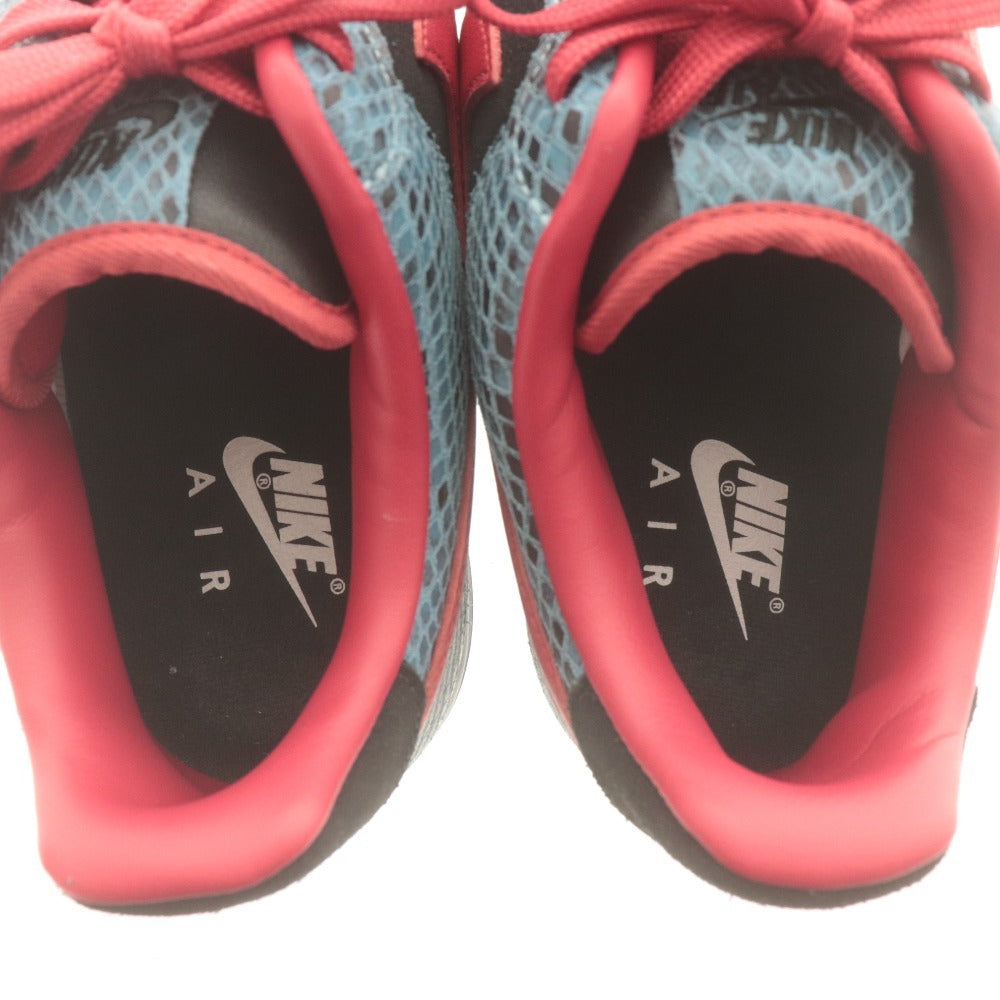 ■ ナイキ NIKE バイユー BY YOU スニーカー エアフォース1 LOW ロー 靴 パイソン メンズ 26.5 レッド ブルー系 未使用 箱付き