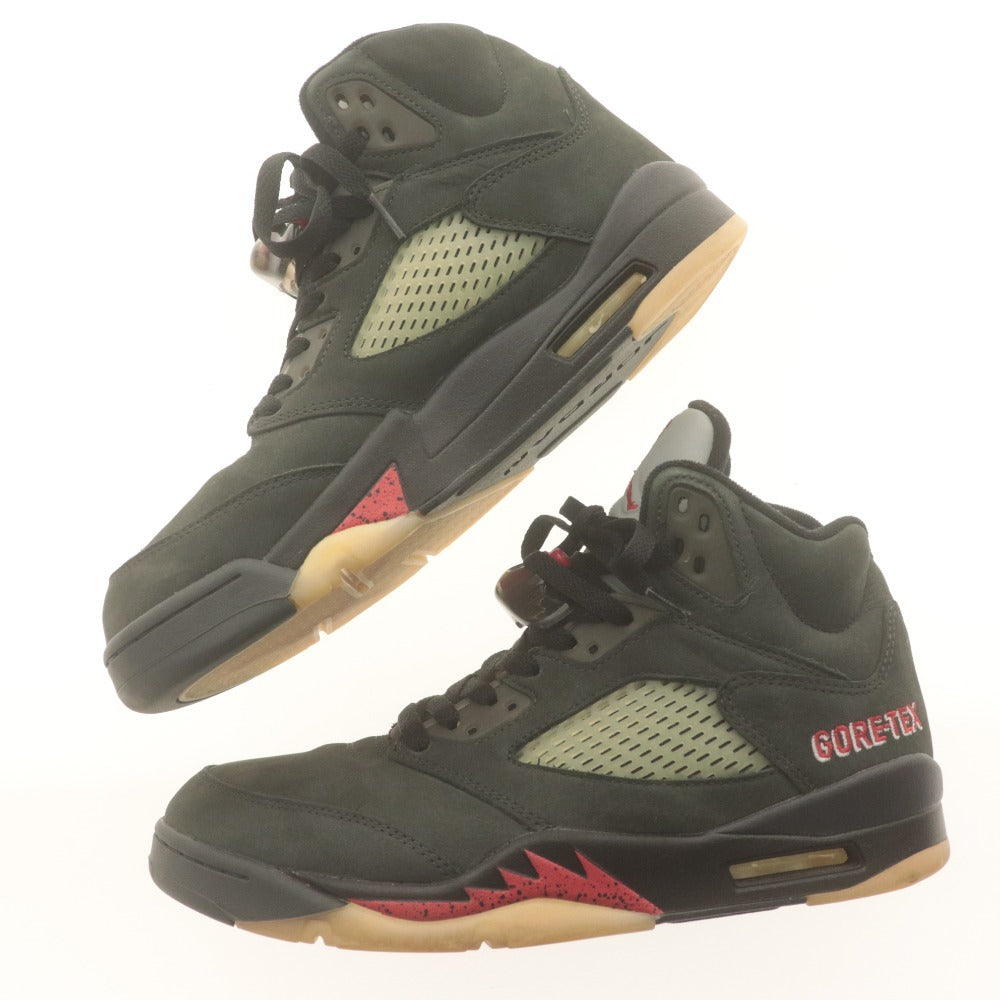 ■ ナイキ Nike スニーカー エアジョーダン 5 レトロ GTX WMNS Air Jordan 5 Retro DR0092 001 メンズ 26.5 ブラック系 箱付き