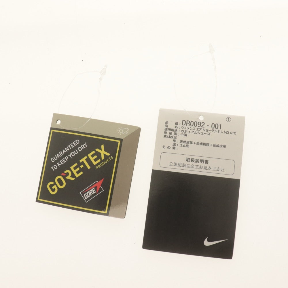 ■ ナイキ Nike スニーカー エアジョーダン 5 レトロ GTX WMNS Air Jordan 5 Retro DR0092 001 メンズ 26.5 ブラック系 箱付き
