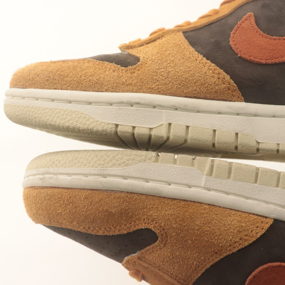 ■ ナイキ スニーカー 靴 NIKE DUNK HI RETRO PREMIUM ダンクハイ プレミアム ダークカレー色 DD1401-200 メンズ 26cm タグ,箱付き