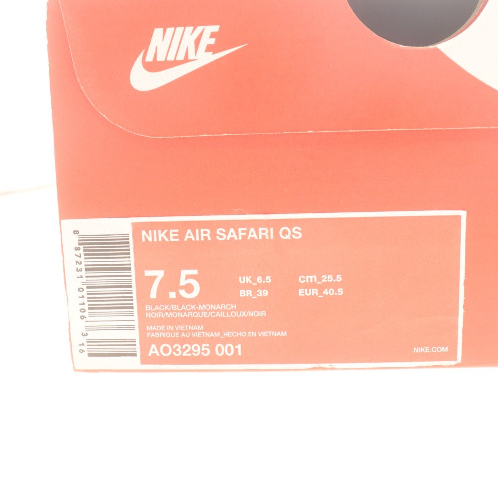 ■ ナイキ ローカットスニーカー 靴 AIR SAFARI QS エアサファリ QS ブラック/モナーク/グレー系 AO3295-001 メンズ 25.5cm 箱付き 未使用