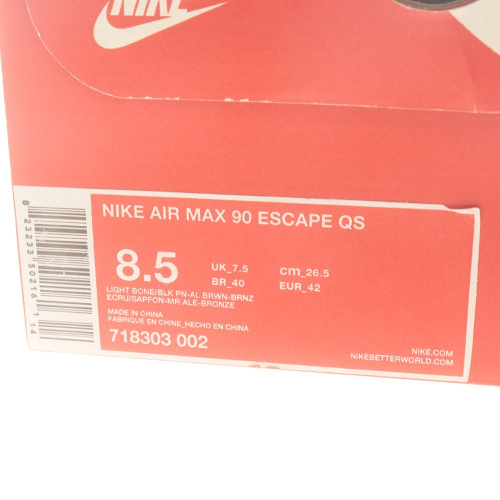 ■ ナイキ スニーカー 靴 AIR MAX 90 ESCAPE QS エアマックス 90 エスケープ 718303-002 限定モデル メンズ 26.5cm 箱付き ライトボーン等