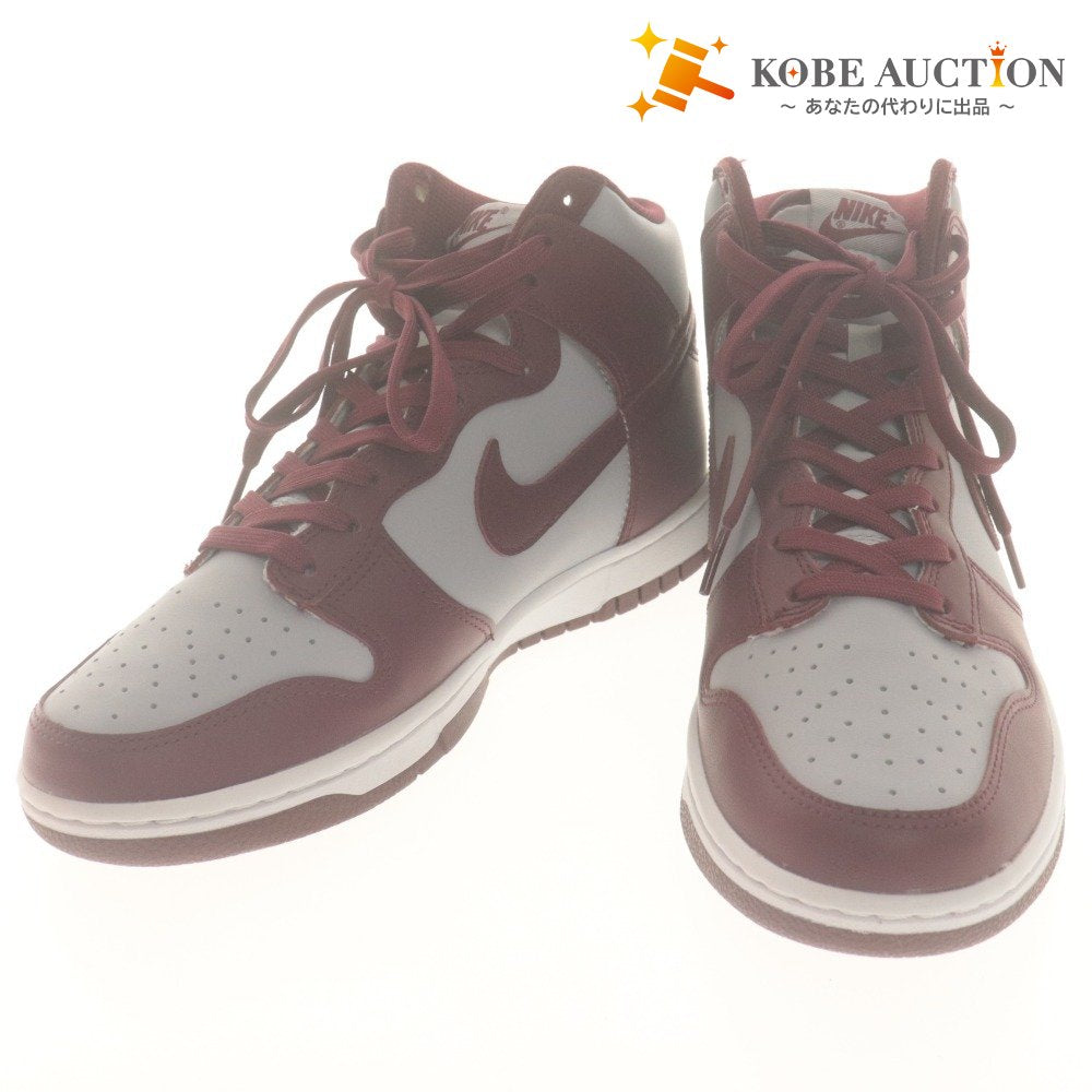 ■ ナイキ スニーカー 靴 DUNK HIGH RETRO Dark Beetroot and Wolf Grey ダンク ハイ レトロ メンズ 26.5cm タグ,箱付き 未使用(訳有)