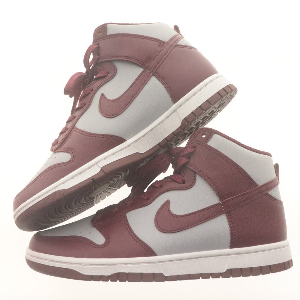 ■ ナイキ スニーカー 靴 DUNK HIGH RETRO Dark Beetroot and Wolf Grey ダンク ハイ レトロ メンズ 26.5cm タグ,箱付き 未使用(訳有)