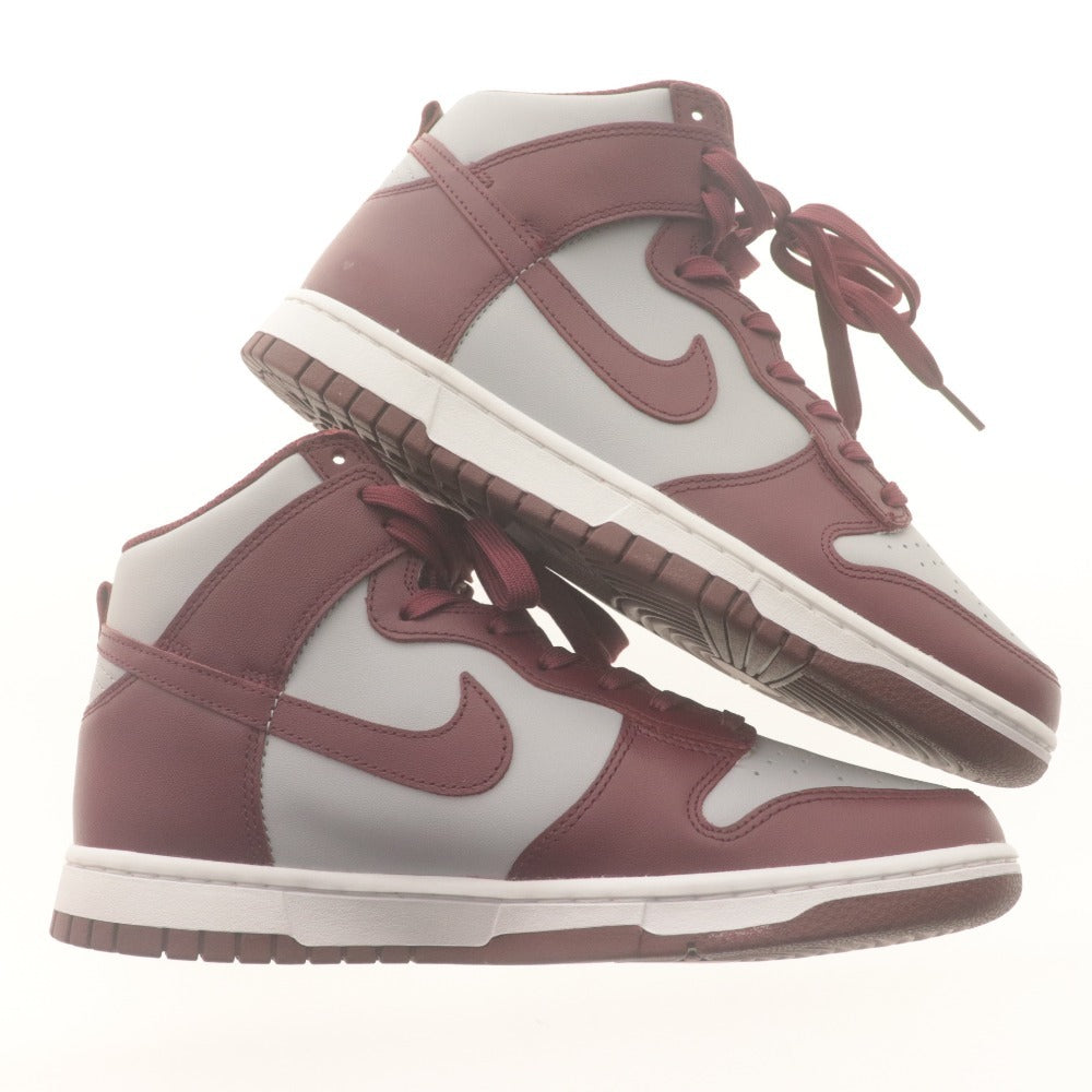 ■ ナイキ スニーカー 靴 DUNK HIGH RETRO Dark Beetroot and Wolf Grey ダンク ハイ レトロ メンズ 26.5cm タグ,箱付き 未使用(訳有)