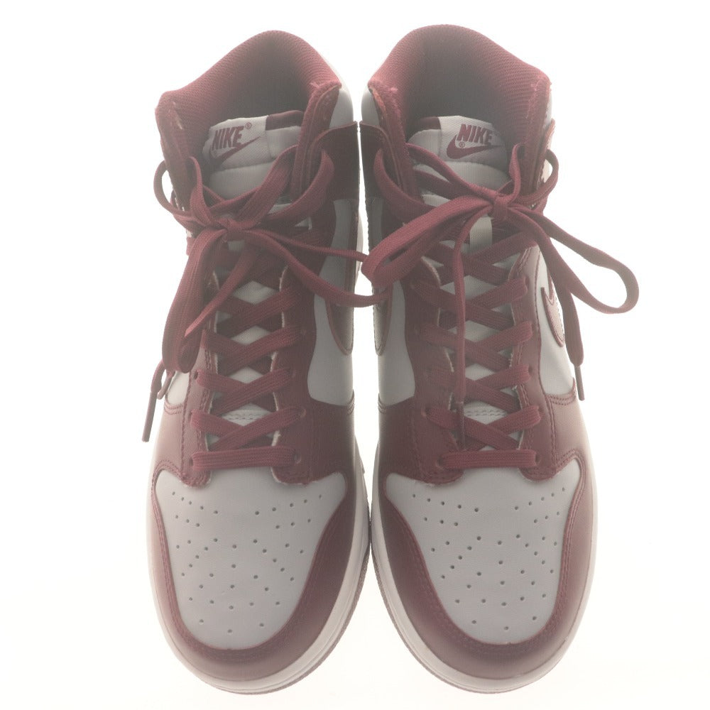 ■ ナイキ スニーカー 靴 DUNK HIGH RETRO Dark Beetroot and Wolf Grey ダンク ハイ レトロ メンズ 26.5cm タグ,箱付き 未使用(訳有)