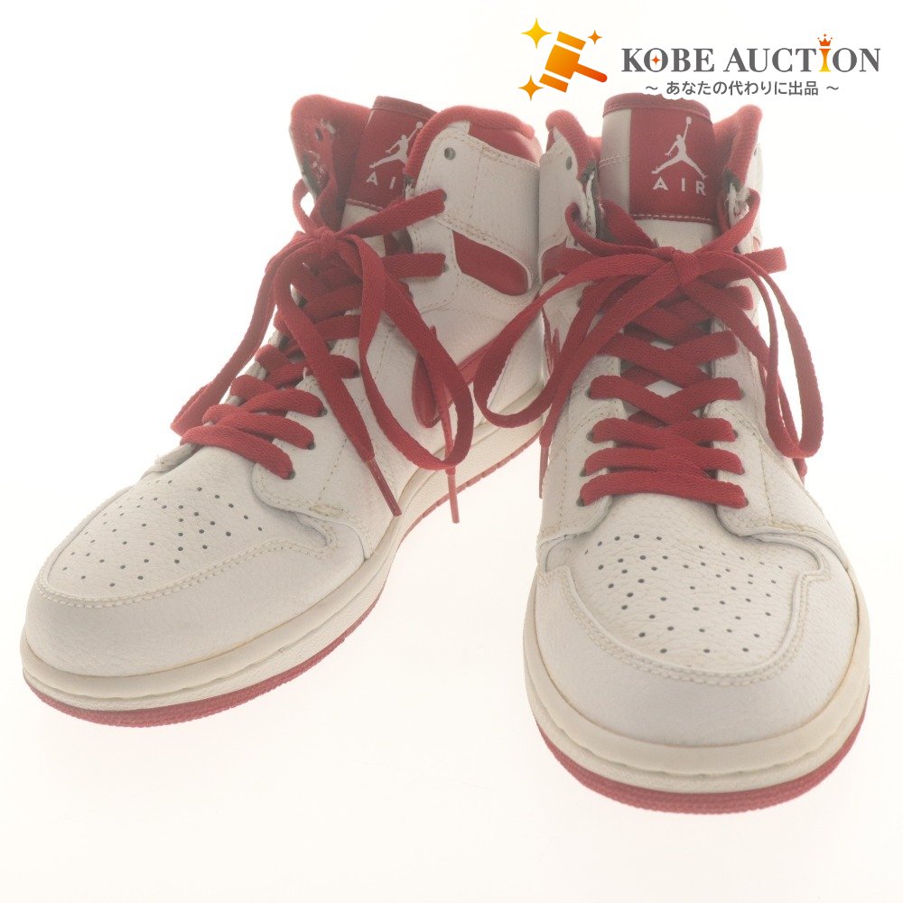 ■ ナイキ スニーカー Air Jordan 1 Retro High Think16 Do The Right Thing White/Varsity Red エアジョーダン 赤白 メンズ 26cm 付属品