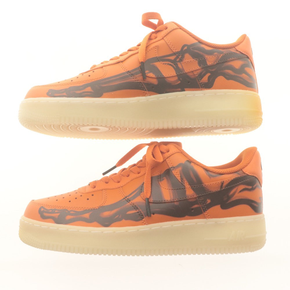 ■ ナイキ スニーカー 靴 AIR FORCE 1 07 SKELETON QS Orange エアフォース Starfish/Black メンズ 26.5cm タグ,箱付き 未使用(変色有)