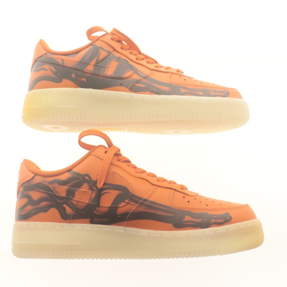 ■ ナイキ スニーカー 靴 AIR FORCE 1 07 SKELETON QS Orange エアフォース Starfish/Black メンズ 26.5cm タグ,箱付き 未使用(変色有)