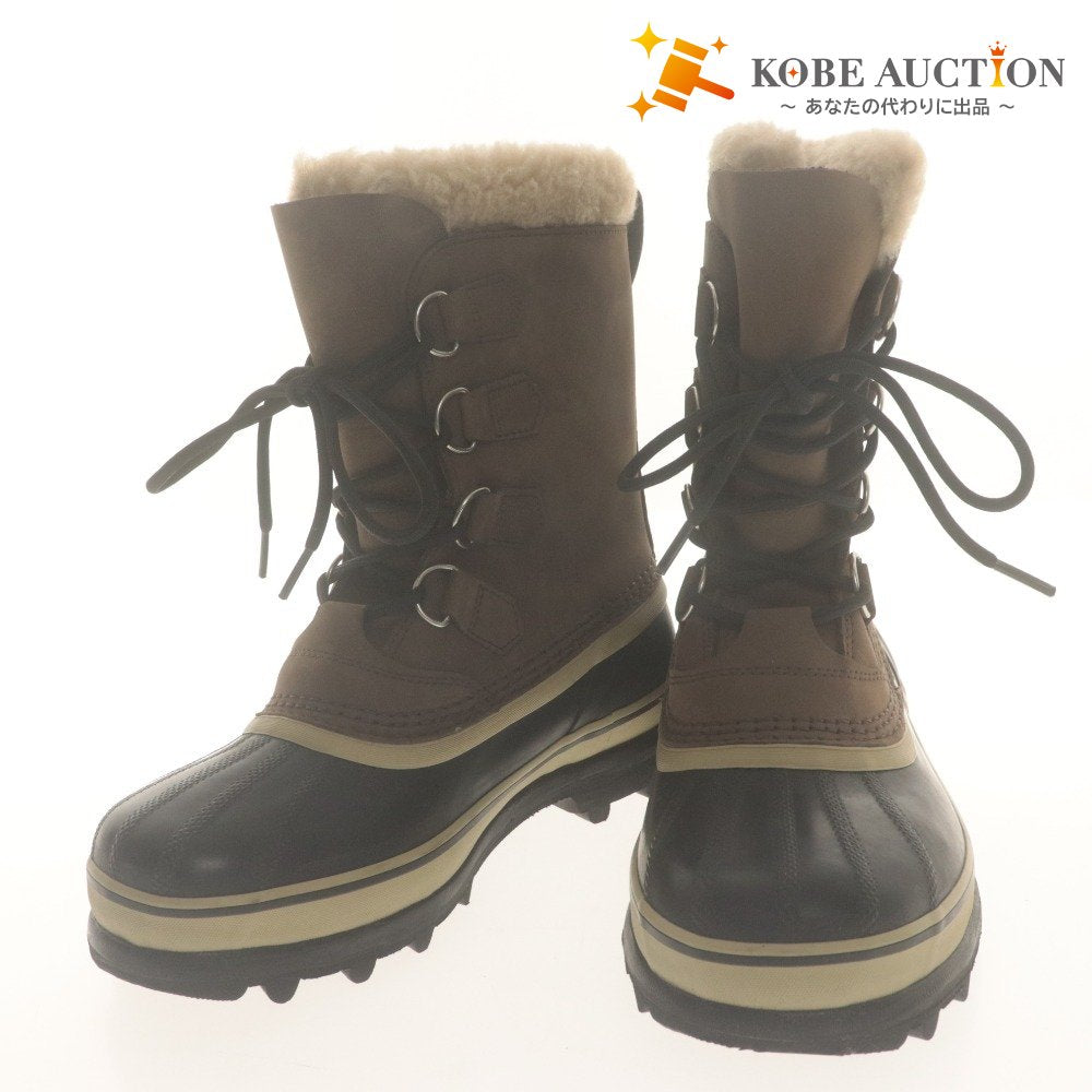 ■ SOREL スノーブーツ 靴 CARIBOU WP BRUNO カリブー ウォータープルーフ ブルーノ NM1000-238 防寒 防水 メンズ 25cm 箱付 未使用(汚有)
