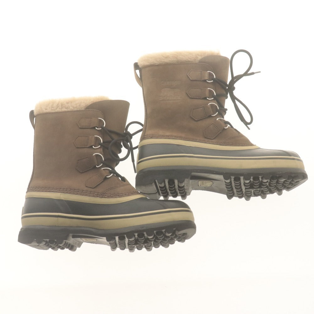 ■ SOREL スノーブーツ 靴 CARIBOU WP BRUNO カリブー ウォータープルーフ ブルーノ NM1000-238 防寒 防水 メンズ 25cm 箱付 未使用(汚有)
