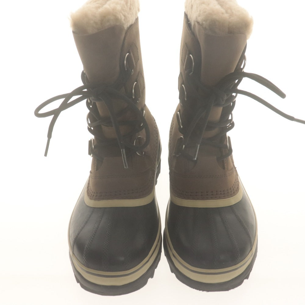 ■ SOREL スノーブーツ 靴 CARIBOU WP BRUNO カリブー ウォータープルーフ ブルーノ NM1000-238 防寒 防水 メンズ 25cm 箱付 未使用(汚有)