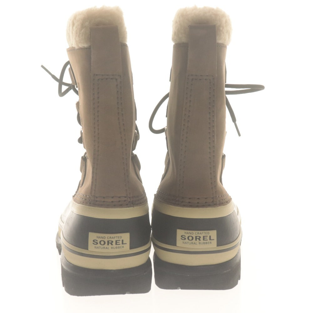 ■ SOREL スノーブーツ 靴 CARIBOU WP BRUNO カリブー ウォータープルーフ ブルーノ NM1000-238 防寒 防水 メンズ 25cm 箱付 未使用(汚有)