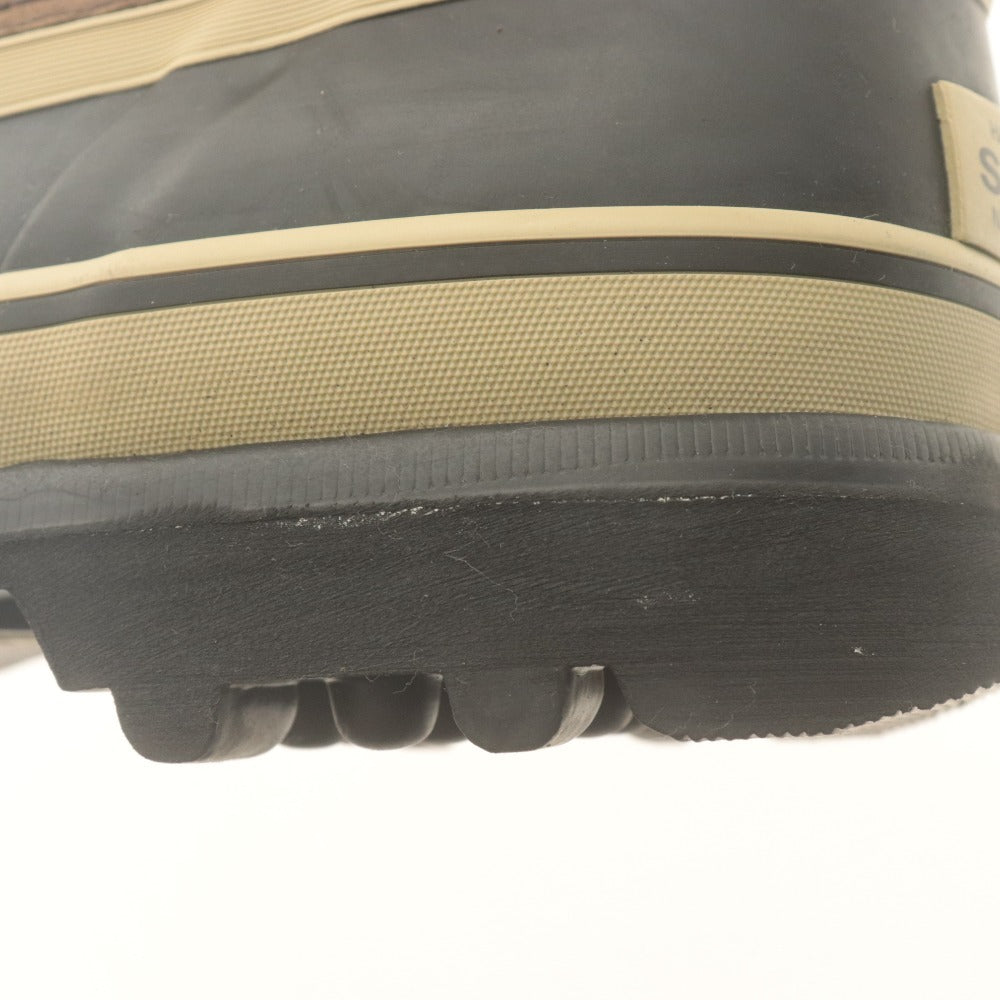 ■ SOREL スノーブーツ 靴 CARIBOU WP BRUNO カリブー ウォータープルーフ ブルーノ NM1000-238 防寒 防水 メンズ 25cm 箱付 未使用(汚有)