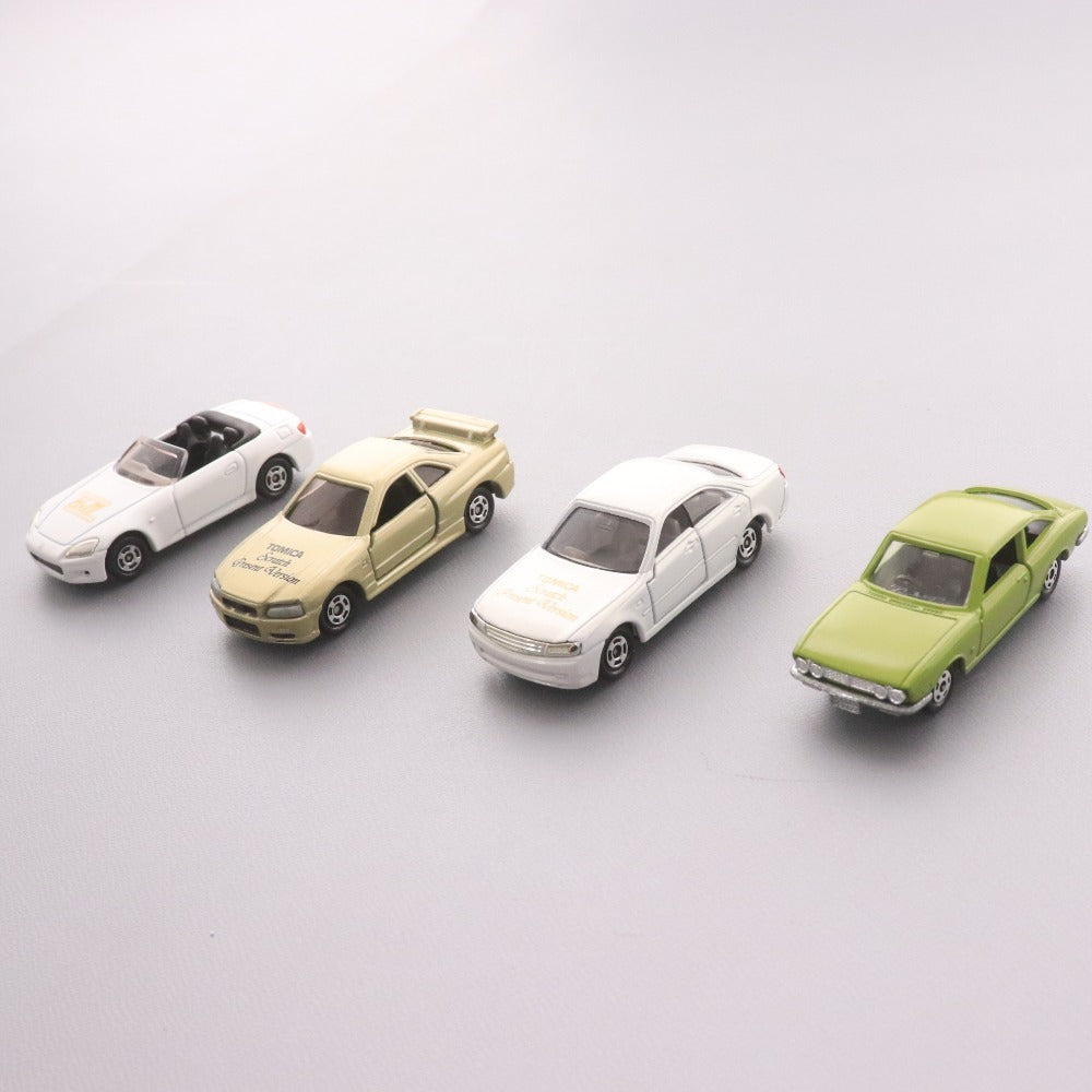 ■ トミカ 4点セット まとめ売り 日産 グロリア スカイラインGT-R(R34) 非売品 ハローマック HONDA S2000 復刻20世紀名車 117COUPE 箱付き