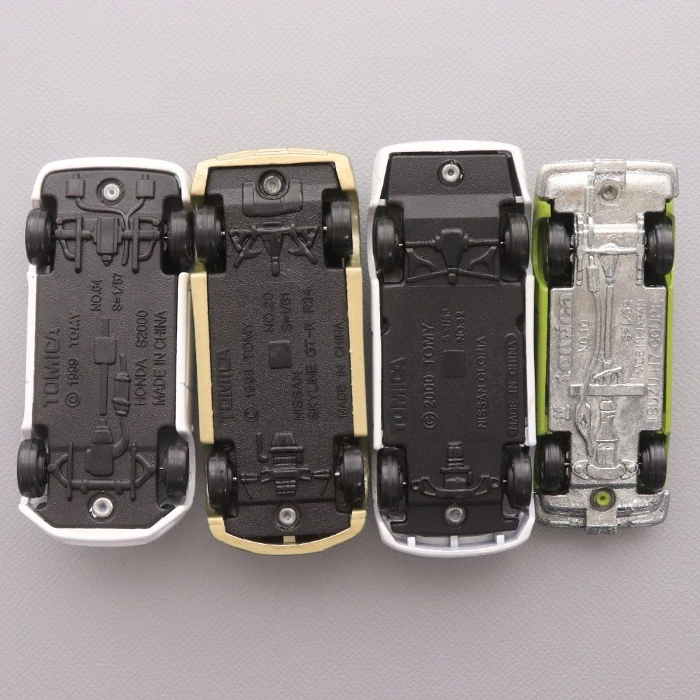 ■ トミカ 4点セット まとめ売り 日産 グロリア スカイラインGT-R(R34) 非売品 ハローマック HONDA S2000 復刻20世紀名車 117COUPE 箱付き