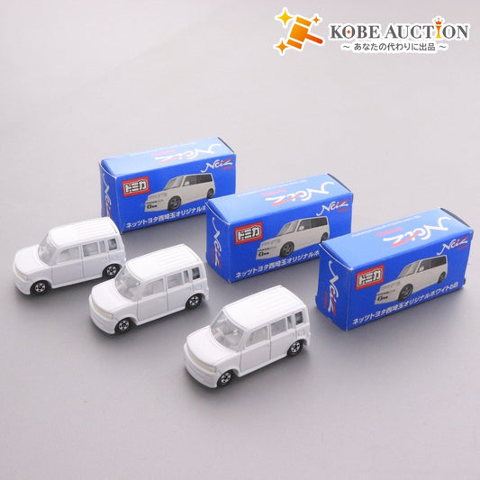 ■ トミー トミカ 3点セット まとめ売り ネッツ トヨタ 西埼玉 オリジナル ホワイト bB No.5 S=1/60 ミニカー 箱付き