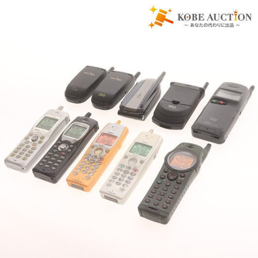 ■ モックアップ ガラケー 10点セット まとめ売り IDO cdmaOne au byTOSHIBA C100M C303CA C103T C415T 537G 531G TACS 等 サンプル