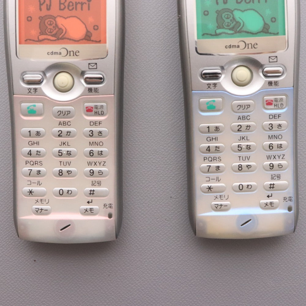 ■ Mockup Set of 2 cdmaOne au by Sony PJ Berri C305S Flip Phones (Light Blue and Light Pink)