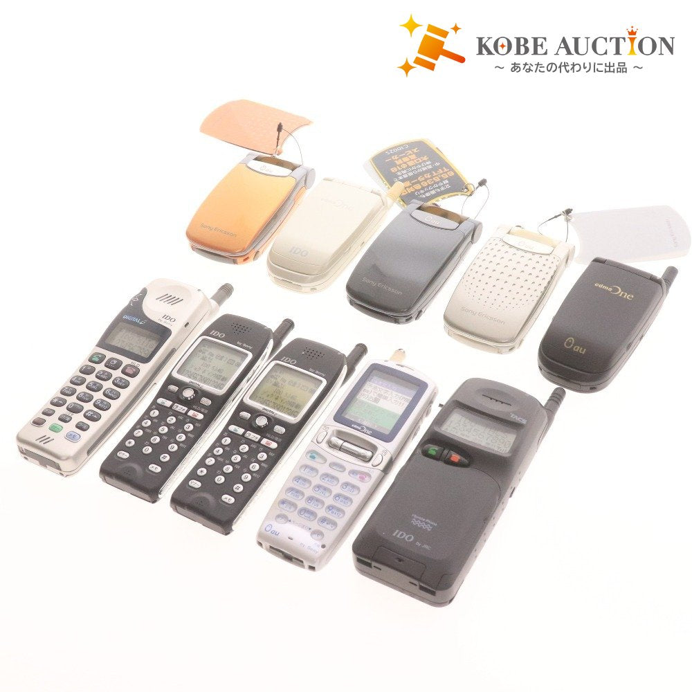 ■ モックアップ ガラケー 10点セット まとめ売り IDO au cdmaOne DIGITAL by Sony JRC 534G 511G C100M C1002S C413S TACS サンプル