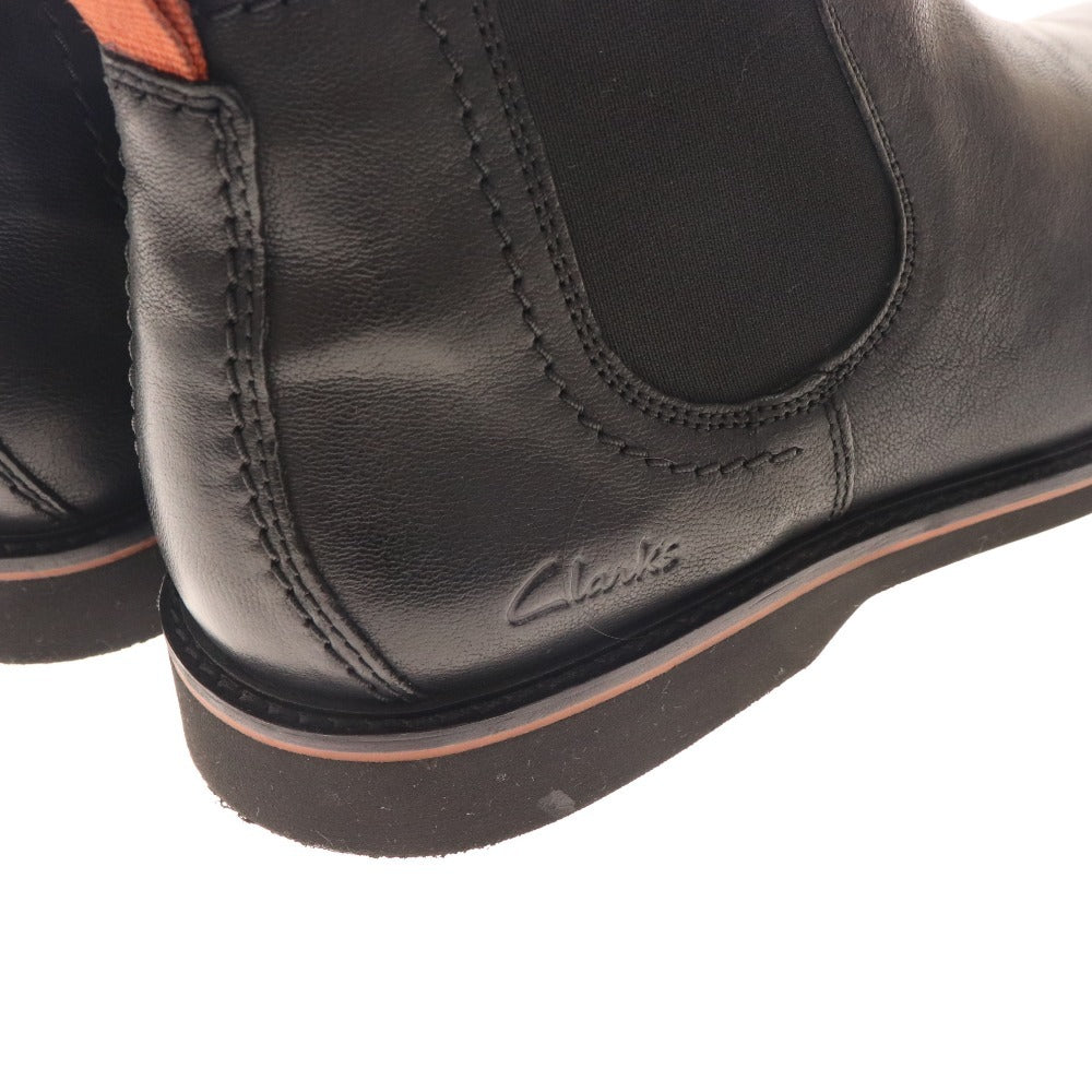 ■ Clarks Side Gore Boots 73417 Short Boots Shoes Business Shoes Men's Size 26.5 Black Box Included