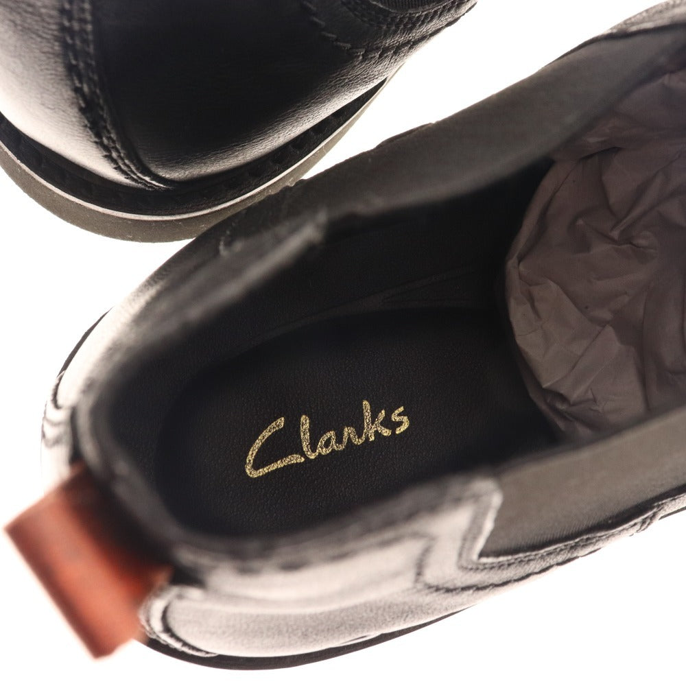 ■ Clarks Side Gore Boots 73417 Short Boots Shoes Business Shoes Men's Size 26.5 Black Box Included