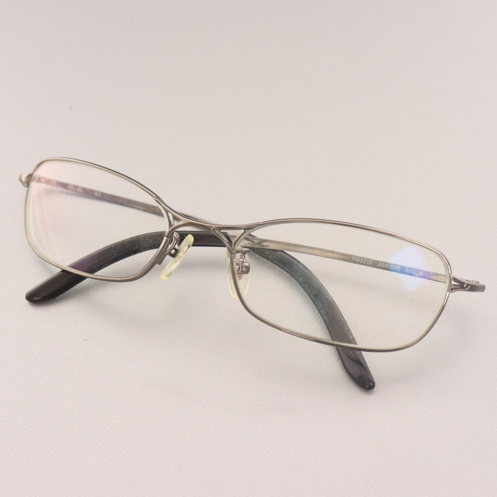 ■ Ray-Ban sunglasses RB3210 004/2H 55□18-130 Eyewear Square Non-prescription Men's Silver Case included