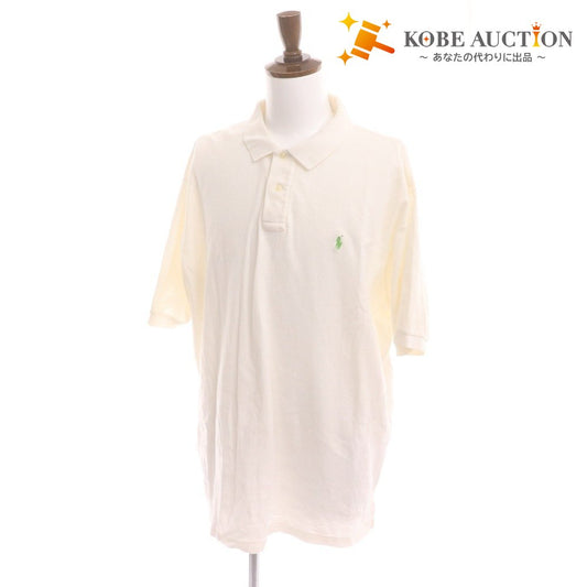 ■ POLO RALPH LAUREN ラルフローレン ポロシャツ 長袖 トップス 襟ボタン メンズ XXL ホワイト 白