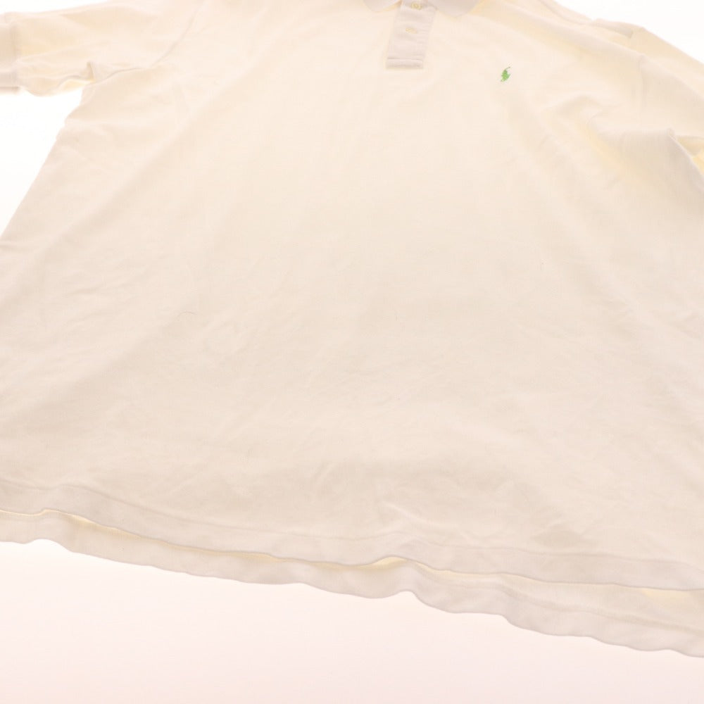 ■ POLO RALPH LAUREN ラルフローレン ポロシャツ 長袖 トップス 襟ボタン メンズ XXL ホワイト 白