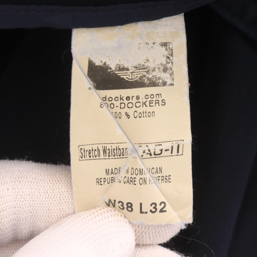 ■ DOCKERS ドッカーズ チノパンツ スラックス INDIVIDUAL FIT ボトムス メンズ W38 L32 (Mサイズ相当) ネイビー