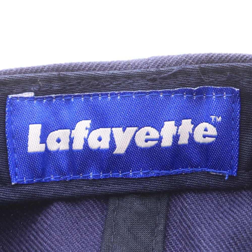 ■ Lafayette ラファイエット YUPOONG ユーポン キャップ Est.2003 帽子 カーブなし 薔薇 バラ ロゴ メンズ ネイビー