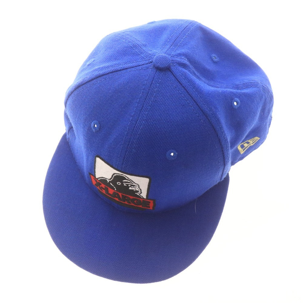 ■ X-LARGE エクストララージ NEW ERA 59FIFTY キャップ LOS ANGELES 帽子 ゴリラ ロゴ メンズ 7 7/8 62.5cm ブルー