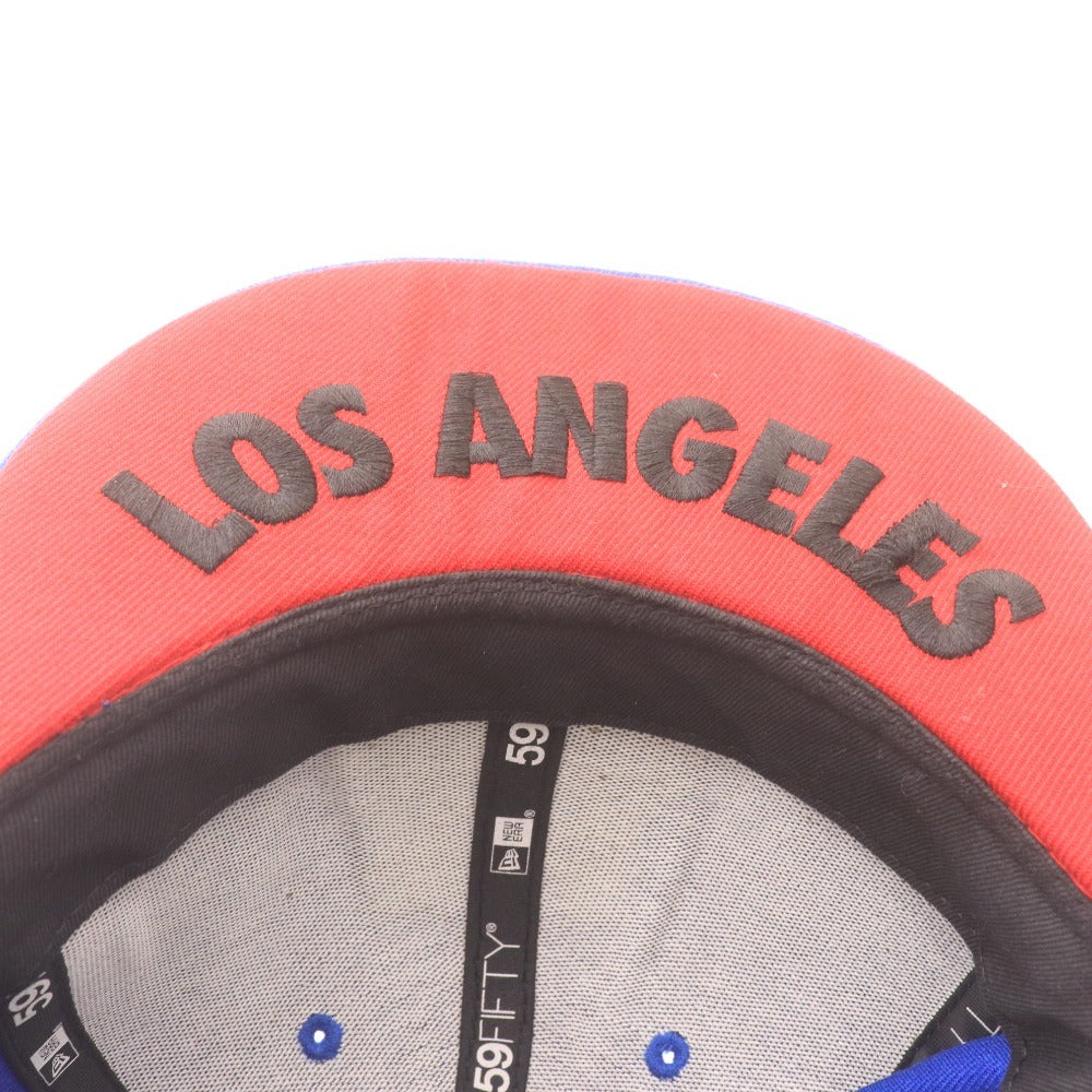 ■ X-LARGE エクストララージ NEW ERA 59FIFTY キャップ LOS ANGELES 帽子 ゴリラ ロゴ メンズ 7 7/8 62.5cm ブルー