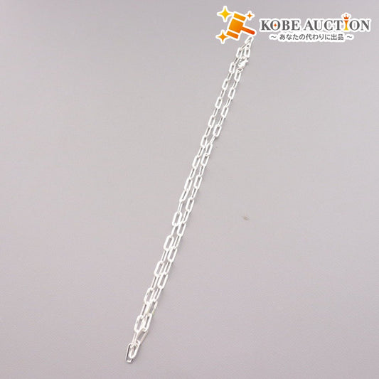 ■ シルバー 925 ネックレス クリップチェーン アクセサリー メンズ レディース 45cm
