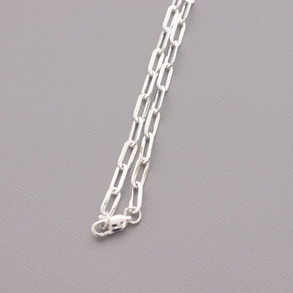 ■ シルバー 925 ネックレス クリップチェーン アクセサリー メンズ レディース 45cm
