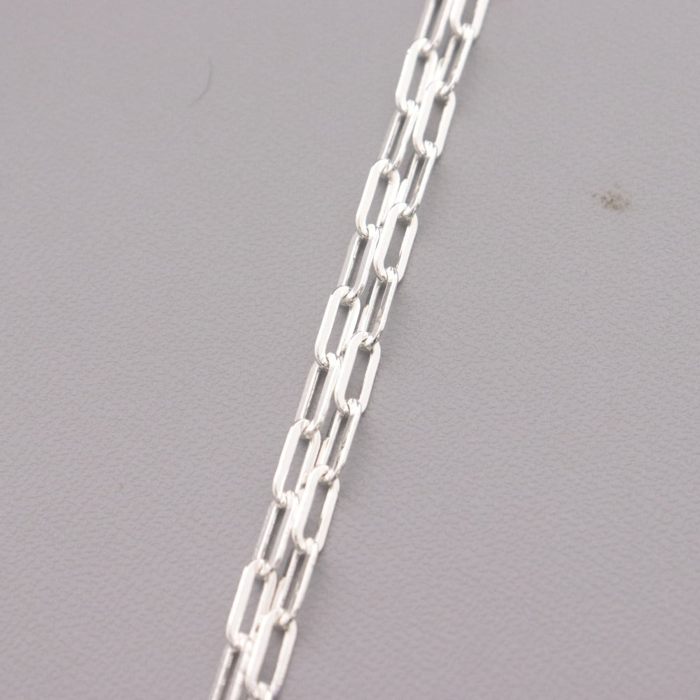 ■ シルバー 925 ネックレス クリップチェーン アクセサリー メンズ レディース 45cm