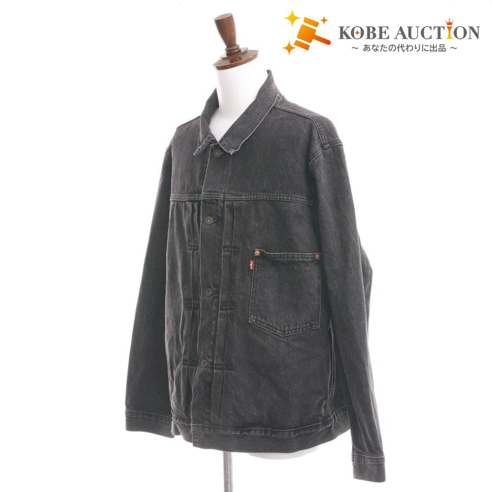 ■ Levi’s EDIFICE リーバイス エディフィス ジャケット アウター 別注 ボタン ポケット メンズ XL ブラック系 ダークグレー系