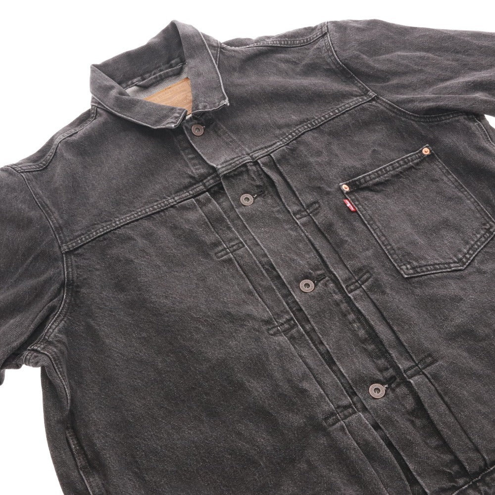 ■ Levi’s EDIFICE リーバイス エディフィス ジャケット アウター 別注 ボタン ポケット メンズ XL ブラック系 ダークグレー系