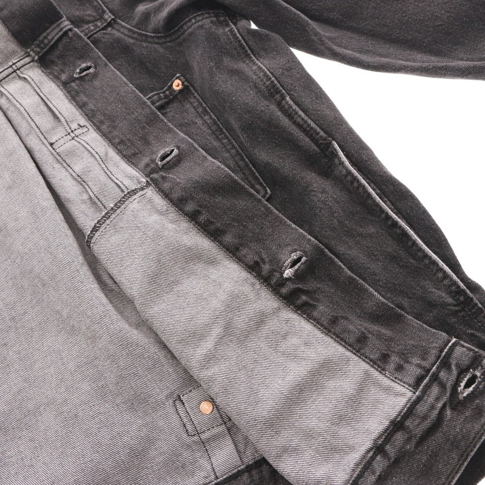 ■ Levi’s EDIFICE リーバイス エディフィス ジャケット アウター 別注 ボタン ポケット メンズ XL ブラック系 ダークグレー系