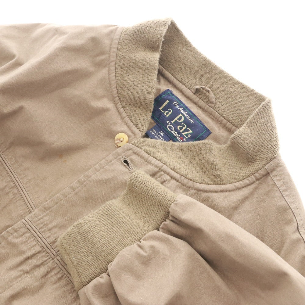 ■ La Paz by Catalina ジャケット アウター ジャンパー ファスナー ポケット メンズ 2XL ベージュ