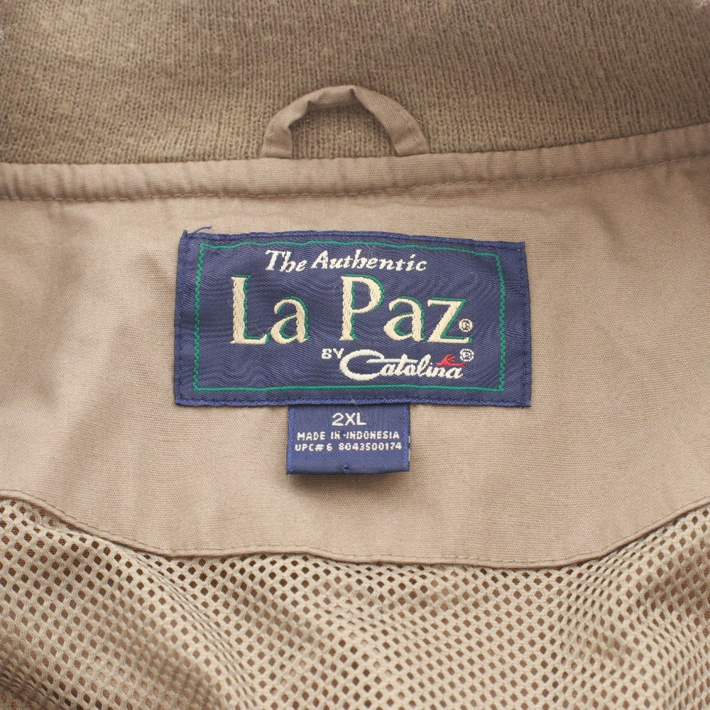 ■ La Paz by Catalina ジャケット アウター ジャンパー ファスナー ポケット メンズ 2XL ベージュ