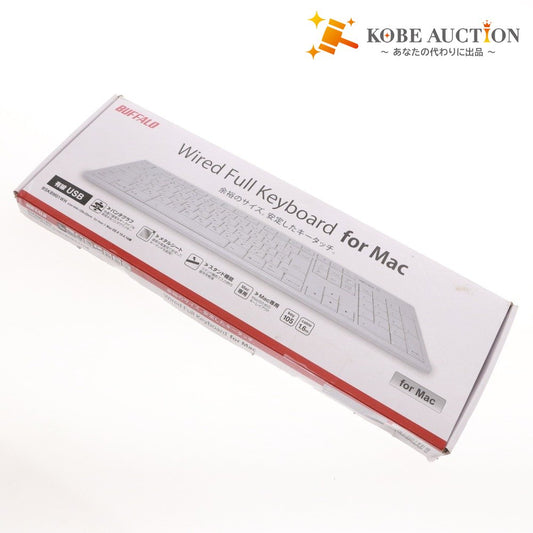 ■ Buffalo BUFFALO Wired Full Keyboard BSKBM01WH Mac Unused Unopened