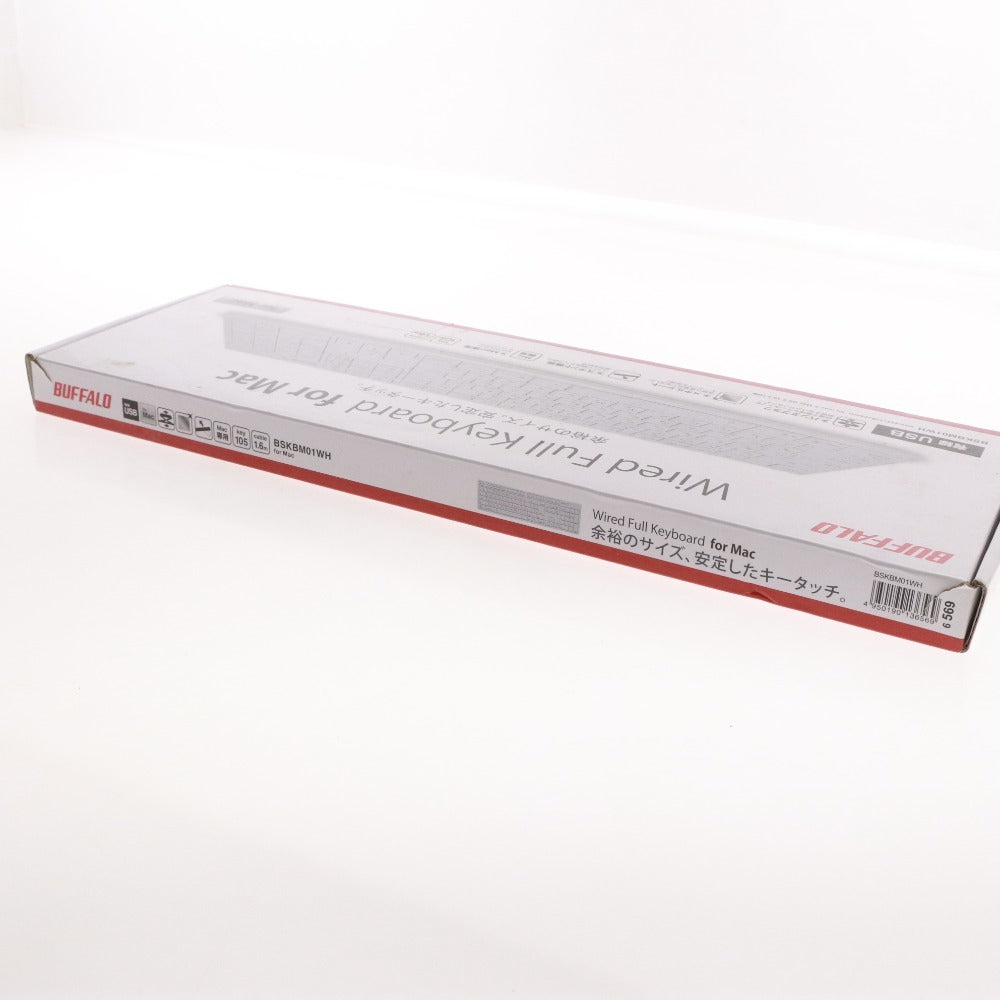 ■ Buffalo BUFFALO Wired Full Keyboard BSKBM01WH Mac Unused Unopened