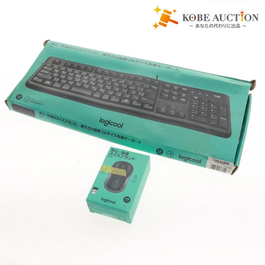 ■ Logitech Wired Keyboard and Mouse Set (2-Piece Set) K120 M185SG Full Size Swiss Made Unused Unopened