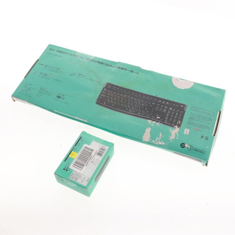 ■ Logitech Wired Keyboard and Mouse Set (2-Piece Set) K120 M185SG Full Size Swiss Made Unused Unopened