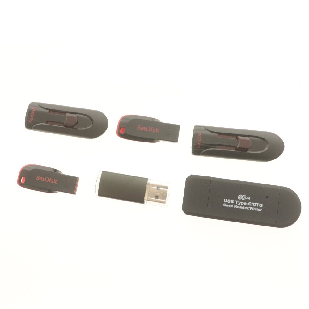 ■ SanDisk cocock USB flash drive 6-piece set, 32GB, 16GB, 64GB, 3.0 flash drive