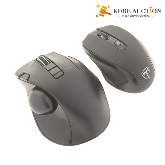 ■ ELECOM KYUTOU Wireless Mouse 2-Piece Set (Bulk Sale) Wireless Trackball M-XT3DRBK EX-G 2.4G